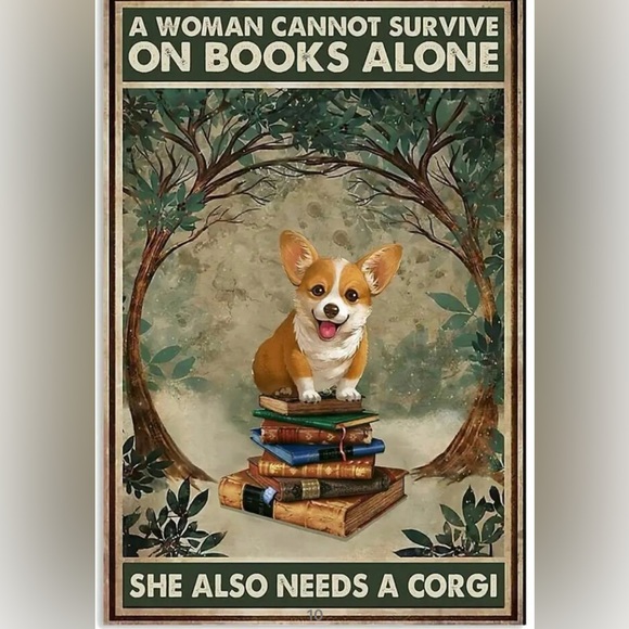 Other - Corgi Pup Tin Art